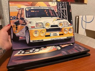 Cuadro Coche Madera GTI VW