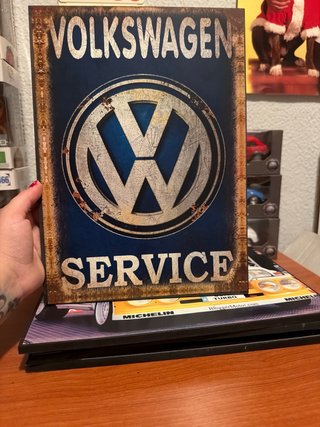 Cuadro Coche Madera GTI VW