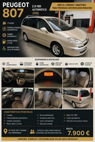 Monovolumen Peugeot 807 2010