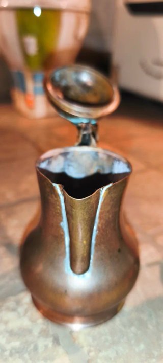 Set 5 Caffettiere Arabe Vintage Dallah Rame