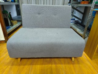 Sofá Cama Plegable Gris Tela