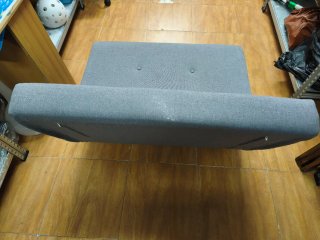 Sofá Cama Plegable Gris Tela