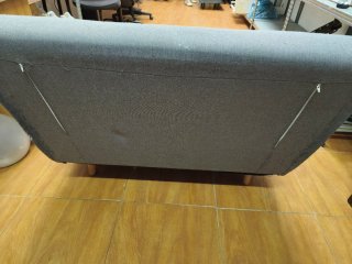 Sofá Cama Plegable Gris Tela