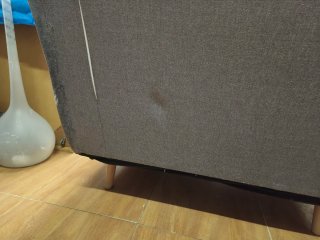 Sofá Cama Plegable Gris Tela