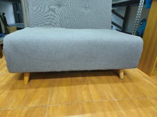 Sofá Cama Plegable Gris Tela