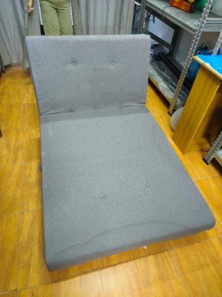 Sofá Cama Plegable Gris Tela