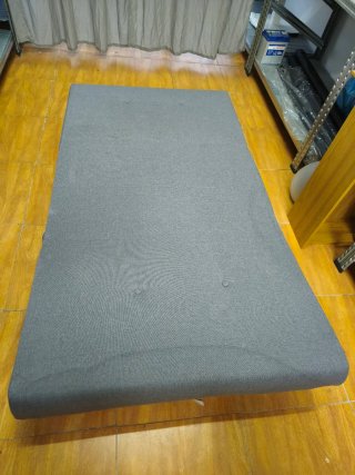 Sofá Cama Plegable Gris Tela