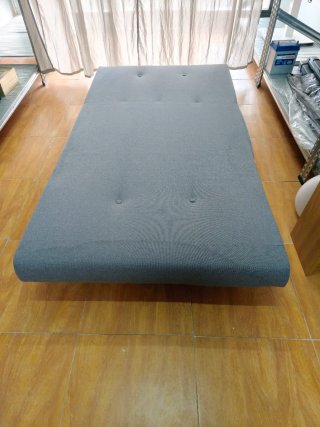 Sofá Cama Plegable Gris Tela