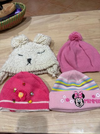 Lote 4 Gorros Invierno Niña