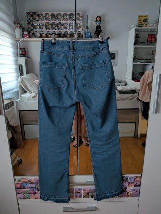 Pantalón vaquero largo de tiro alto