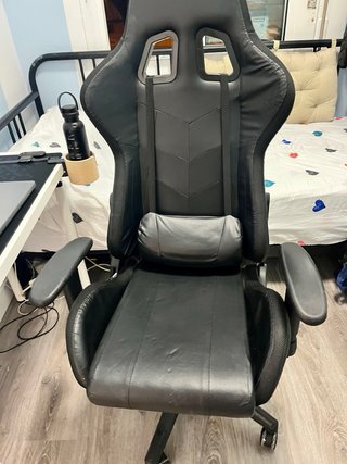 Silla gaming negra