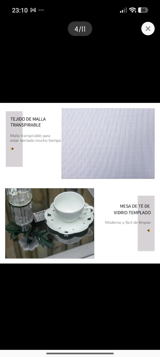 2 Tumbonas de jardín y mesita- COLOR GRIS