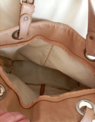 Borsa color nocciola in similpelle