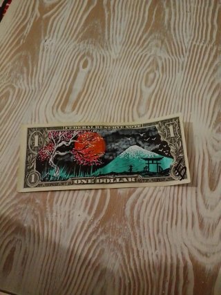 Dollaro da collezione con disegno fatto a mano