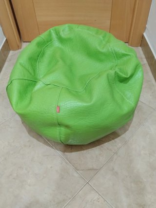 Pufs Polipiel Naranja y Verde