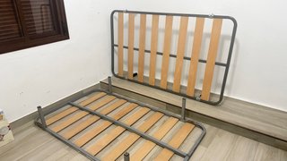 Somier Metálico con Láminas de Madera