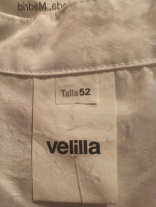 Casaca Cocina Velilla Hombre Blanca Talla 52
