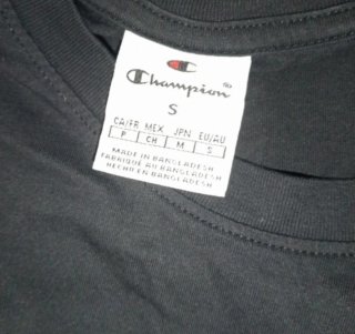 Camiseta Champion Negra Talla S