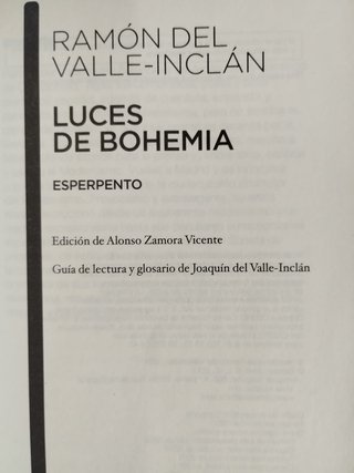 Luces de Bohemia Esperpento
