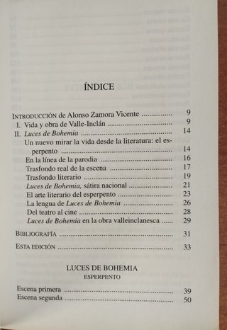 Luces de Bohemia Esperpento