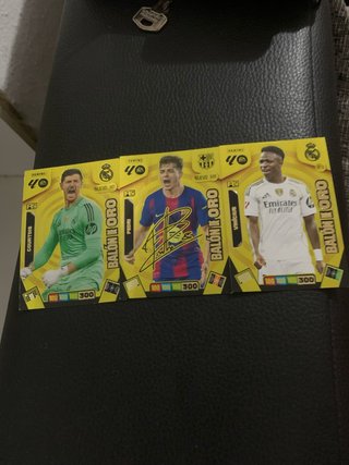 3 Cromos Panini Adrenalyn XL Balón de Oro