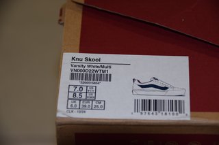 Vans Knu Skool Talla 39 Varsity Azul Blanco
