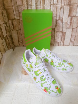 Zapatillas Adidas Stan Smith Kermit The Frog Caja