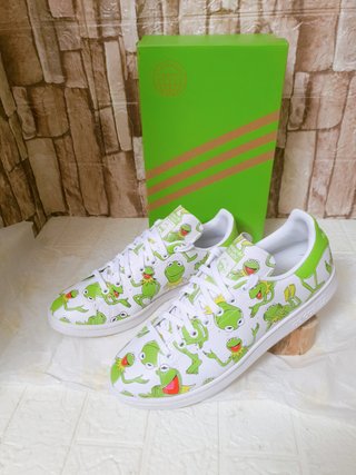 Zapatillas Adidas Stan Smith Kermit The Frog Caja