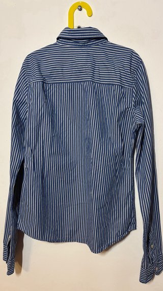 Camisa Hollister Rayas Azul y Blanco
