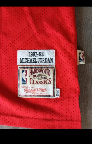 Camiseta Michael Jordan Bulls 23 Mitchell & Ness