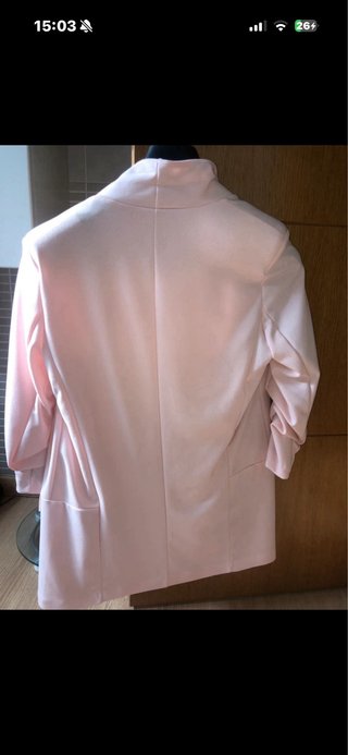 Blazer rosa nuevo con etiqueta