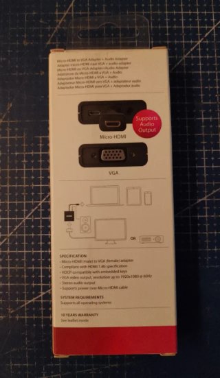 Adattatore Micro-HDMI a VGA+Audio Sitecom