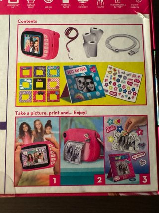 Barbie Print Cam Fotocamera Istantanea