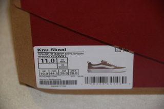 Vans Knu Skool Beige/Blanco Talla 44.5