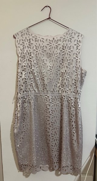 Vestido fiesta Tintoretto beige talla L
