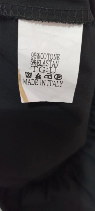 Abito Made in Italy lungo a balze nero