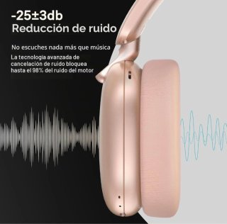 Auriculares C6 Cancelación Ruido Activa Oro Rosa