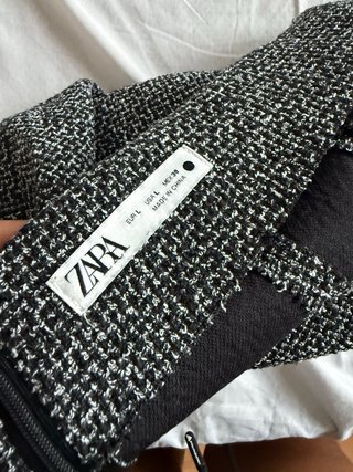 Falda gris de tweed