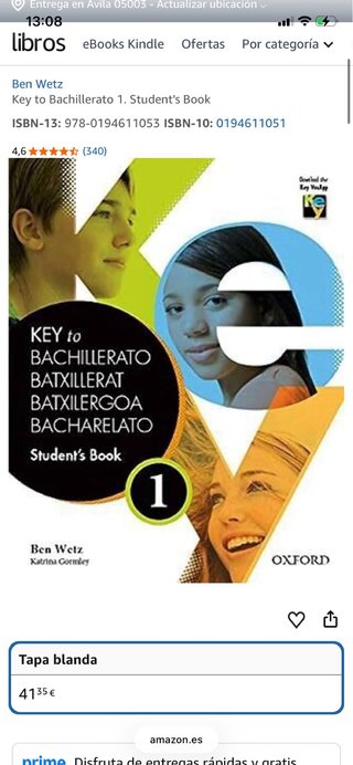 Key "to" Bachillerato Student's book 1