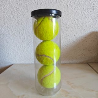Tubo 3 Pelotas Tenis Dunlop y Decathlon