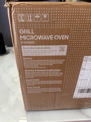 Horno Microondas Samsung Negro y Plateado