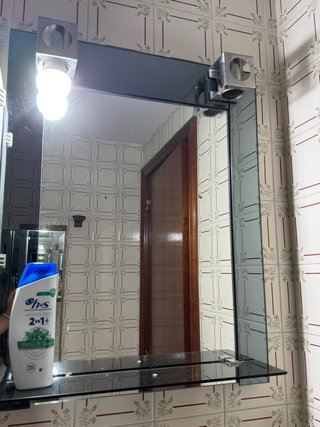 Armario de baño espejo plateado