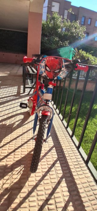 Bicicleta Infantil Spiderman Azul
