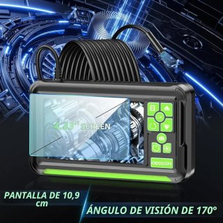 Endoscopio cámara de inspección 4.3" 8 LED 5m IP67