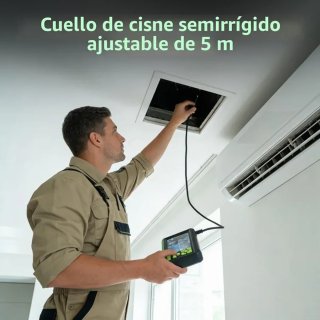 Endoscopio cámara de inspección 4.3" 8 LED 5m IP67
