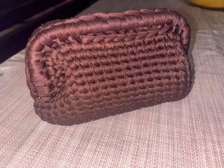 Borsa artigianale nera fatta a mano