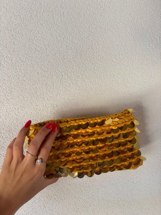 Borsa artigianale nera fatta a mano