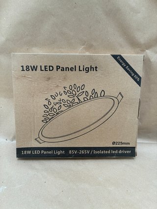 4 paneles LED nuevos 18W Ø225 mm blanco frío