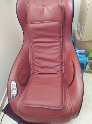 Sillón Masaje Cuero Rojo con Música