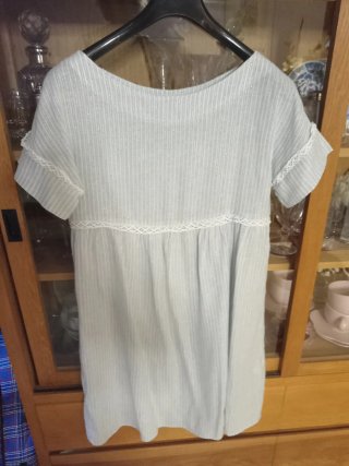 Vestido Cristina Gavioli azul claro/plateado/blan